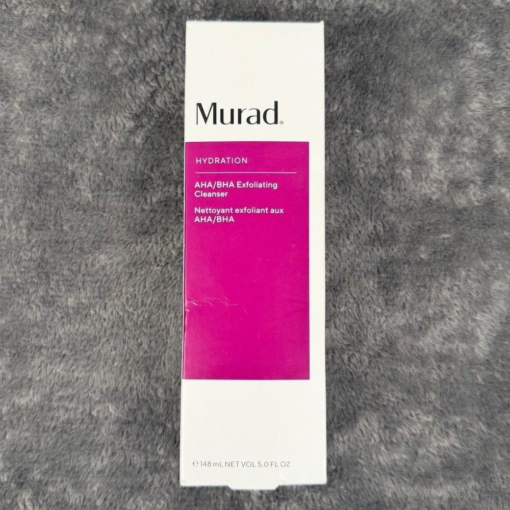 Murad AHA/BHA Exfoliating Cleanser 5 oz Pink White Hydrating NEW